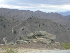 Interestingly barren landscapes behind Alexandra