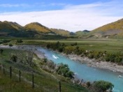 Jetboating the Waiau River near Hanmer Springs