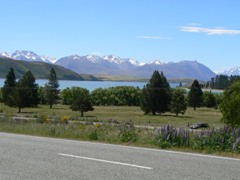 Suddenly Lake Tekapo appears Suddenly Lake Tekapo appears