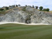 Attractive waterfall feature alongside the 17th