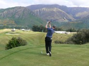 18th tee shot at The Hills Golf Club