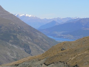 First sight of Queenstown